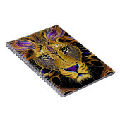 Carnet Lion en filigrane d'or (Côté Droit)