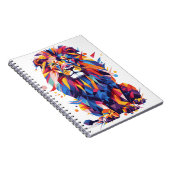 Carnet Lion géométrique coloré (Côté Droit)