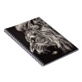 Carnet Lion homme en colère (Côté Droit)