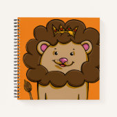 Carnet Lion King Dessin Numérique, Couleurs Joyeuses (Devant)