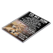 Carnet Lion Lover À Mon Fils Lion (Côté gauche)