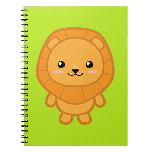 Carnet Lion mignon (Devant)