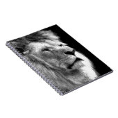 Carnet Lion noir blanc (Côté Droit)