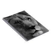 Carnet Lion noir et blanc (Côté Droit)
