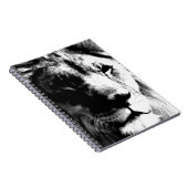 Carnet Lion noir et blanc (Côté Droit)