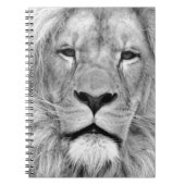 Carnet Lion noir et blanc (Devant)