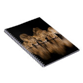 Carnet Lion Pride Drinks at the Water Hole at Night (Côté Droit)