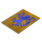 Carnet Lion Rampant Azure (Côté gauche)