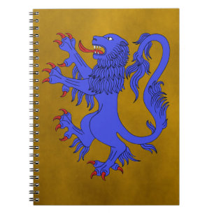 Carnet Lion Rampant Azure