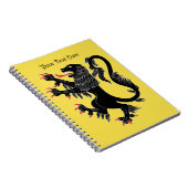 Carnet Lion Rampant Sable (Côté Droit)