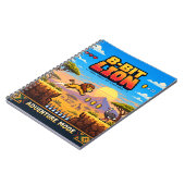 Carnet Lion, Rétro Pixel Art 8-Bit (Côté gauche)