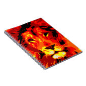 Carnet Lion rouge fierce (Côté Droit)