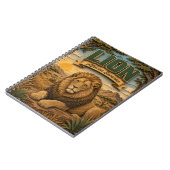 Carnet Lion Savane Africaine POPCUT (Côté gauche)