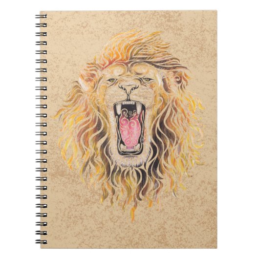 Carnet Lion tourbillonnant (Devant)