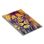 Carnet Lion Vibrant Art (Côté Droit)