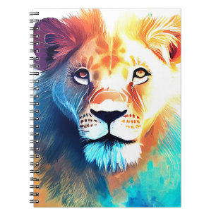Carnet Lion Wild Nature Animal Couleur Art Peinture