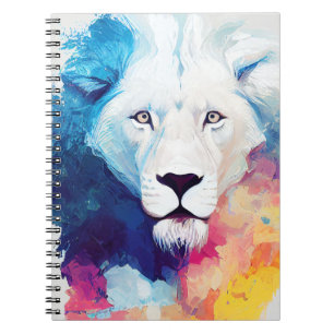 Carnet Lion Wild Nature Animaux Couleurs Art Peinture