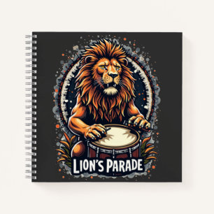 Carnet Lion's Drum Parade drôle d'art : Majestic Lion Imp