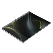 Carnet Liquid Chrome Abstract: Dark Iridescence (Côté gauche)