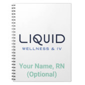 Carnet Liquid Wellness & IV Notebook (Devant)