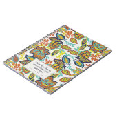 Carnet Liquide floral ethnique (Côté gauche)