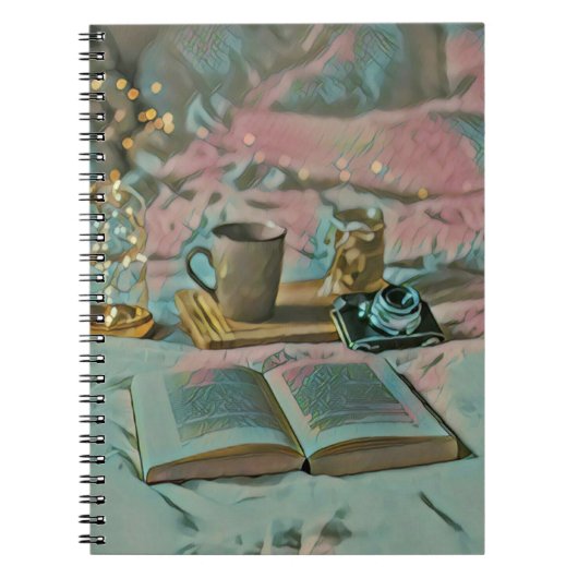 Carnet Lire Livres, Boire Café (Devant)