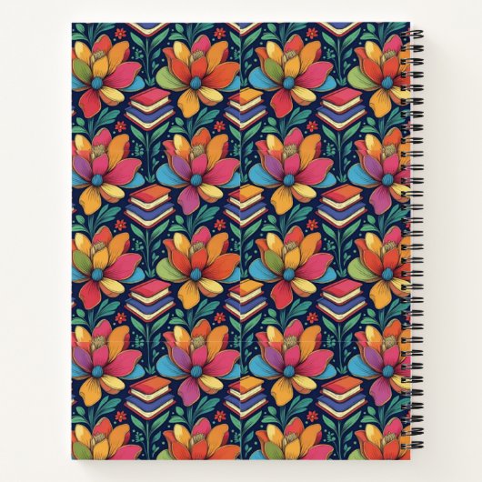 Carnet Lire plus avec Fleurs (Dos)