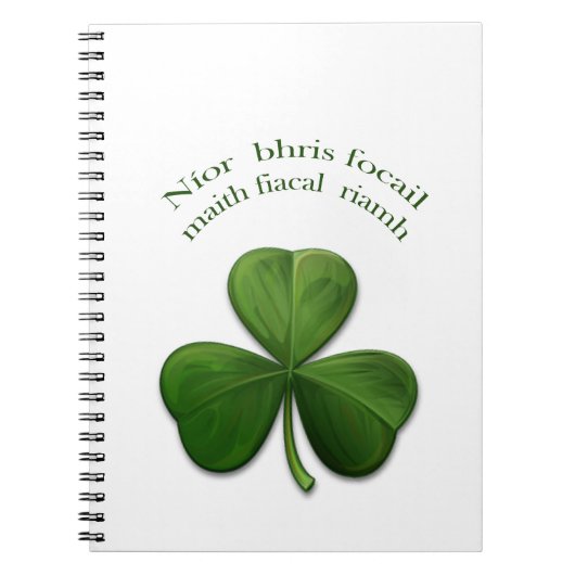 Carnet L'irlandais dit sur Irish Design Products (Devant)