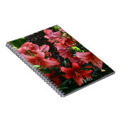 Carnet Lis floraux asiatiques orange (Côté Droit)