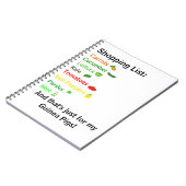 Carnet Liste d'achats (Côté gauche)