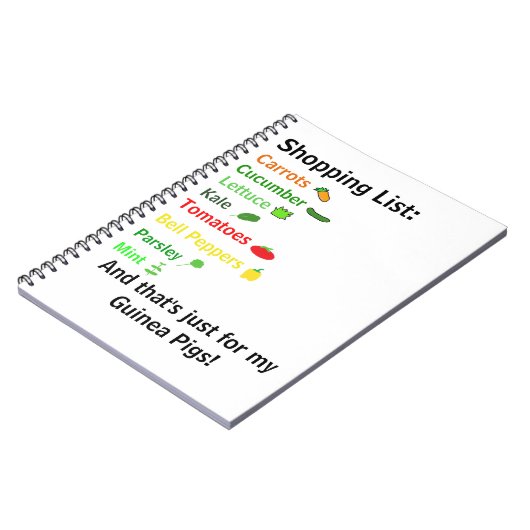 Carnet Liste d'achats (Côté gauche)