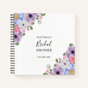Carnet Liste de cadeaux de Fête des mariées à cadre flora