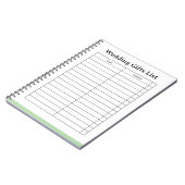Carnet liste de cadeaux de mariage  (Côté gauche)