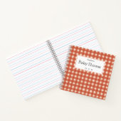 Carnet Liste de cadeaux Motif carré (Intérieur)