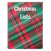 Carnet Liste de Noël (Devant)