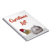 Carnet Liste de Noël Cute Chipmunk (Côté Droit)