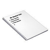 Carnet liste de seau (Côté Droit)