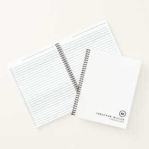 Carnet Liste de vérification en blanc noir