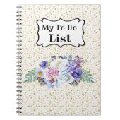 Carnet Liste Mes tâches (Devant)