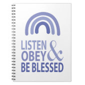 Carnet Listen Obey and Be Blessed  (Devant)