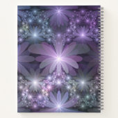 Carnet Lit de fleurs Art Fractal Abstrait tendance brilla (Dos)