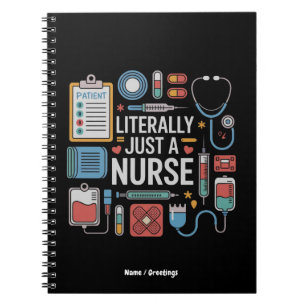 Carnet Littéralement Juste Une Infirmière Infirmière Infi