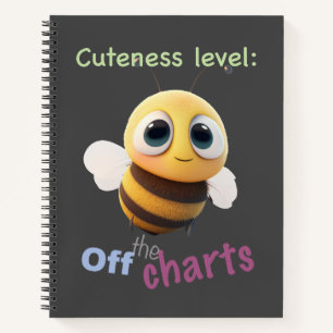 Carnet Little Bee Cuteness Level Joli Adorable Funny