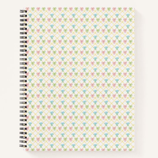 Carnet Little bows seamless pattern (Devant)