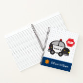 Carnet Little Boy Police Officier et École de Voiture (Intérieur)