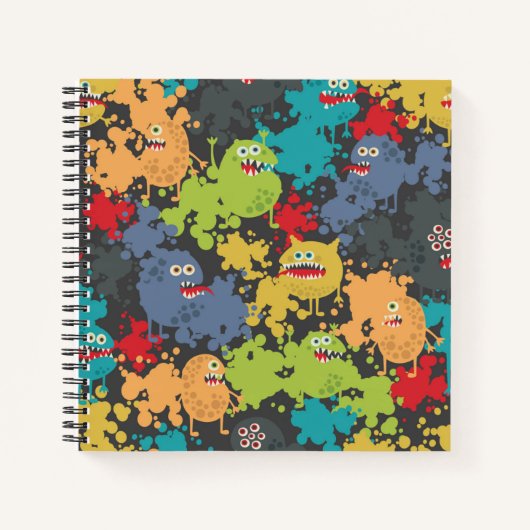 Carnet Little cute funny monsters (Devant)