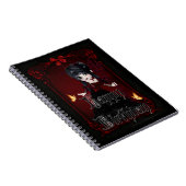 Carnet Little Goth Devil Girl Joyeux Anniversaire Note Li (Côté Droit)