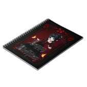 Carnet Little Goth Devil Girl Joyeux Anniversaire Note Li (Côté gauche)