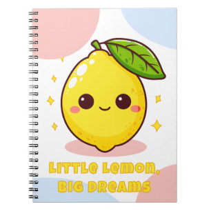 Carnet Little Lemon Big Dreams Kawaii Lemon