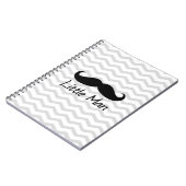 Carnet Little Man Mustache Chevron mignons Garçons (Côté gauche)